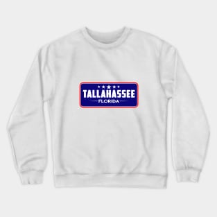 Tallahassee Florida Tropical Beach Surfing Surf  Vacation FL Crewneck Sweatshirt